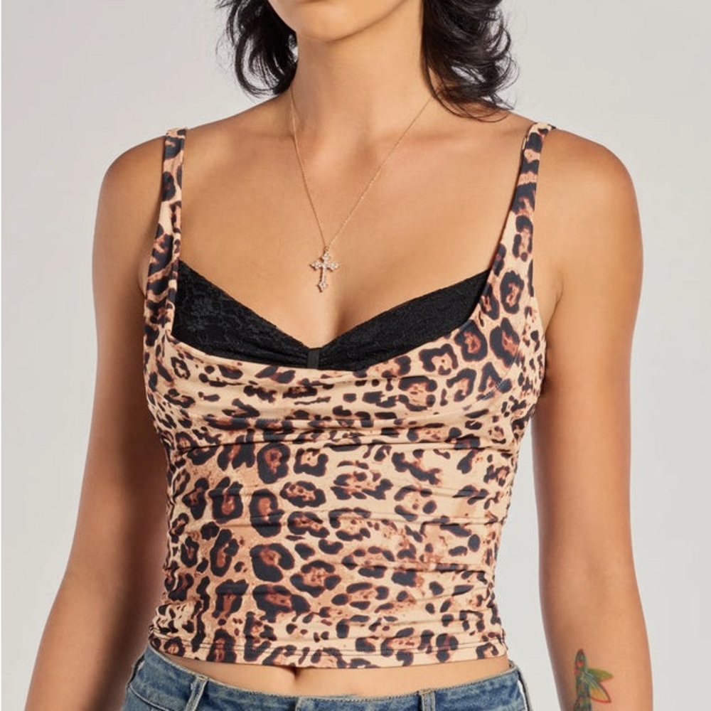 Leopard Print Women's Top XS